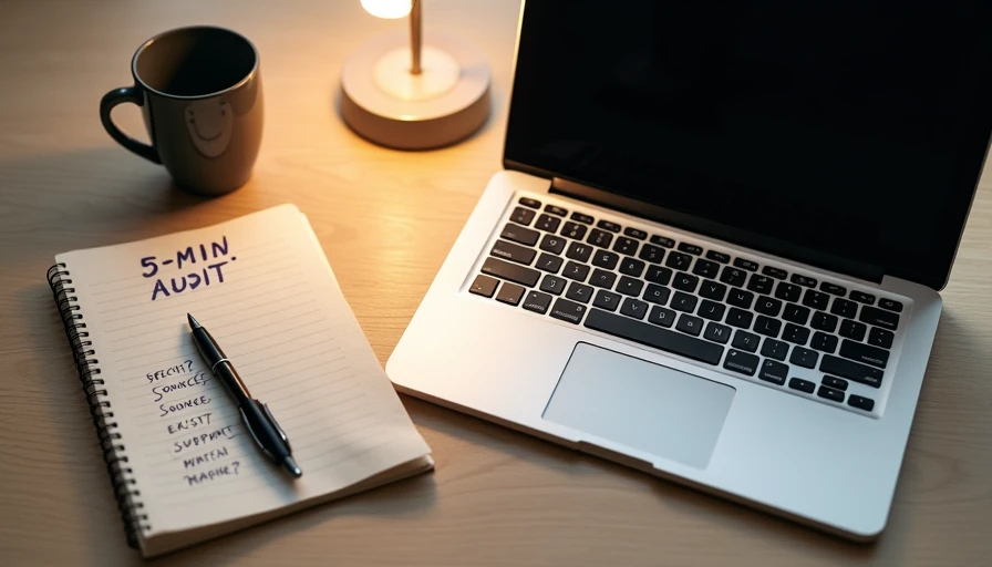 What should a five-minute AI answer audit include?